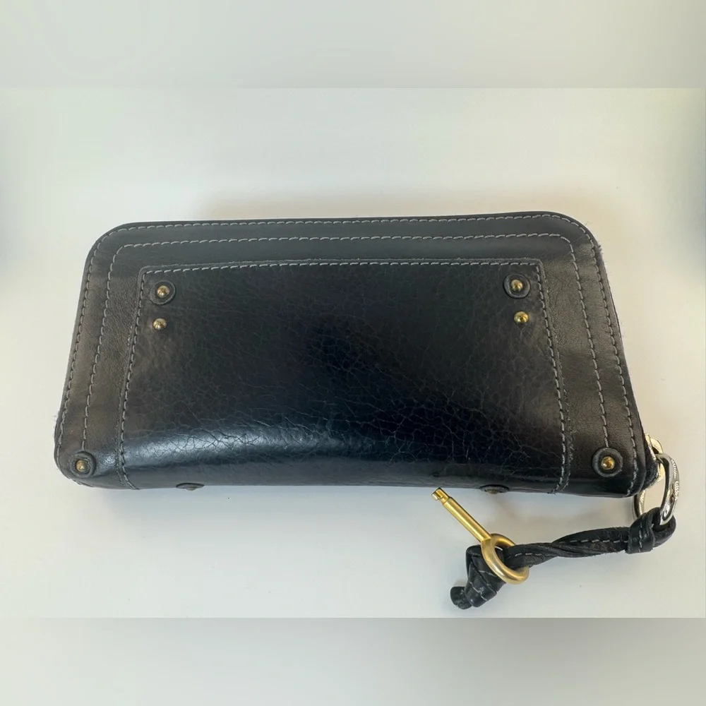 Chloé Paddington Rare Two-Tone Studded Zip Wallet Key Detail Chloé Continental - Picture 5 of 16